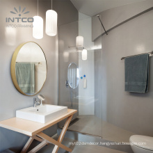 INTCO High Value Bathroom Decorative Aluminum Metal Black or Silver or Gold Round Bath Mirror Frame
